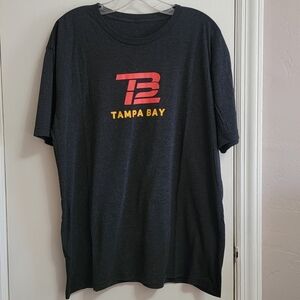 TB12 TAMPA BAY charcoal gray T-shirt